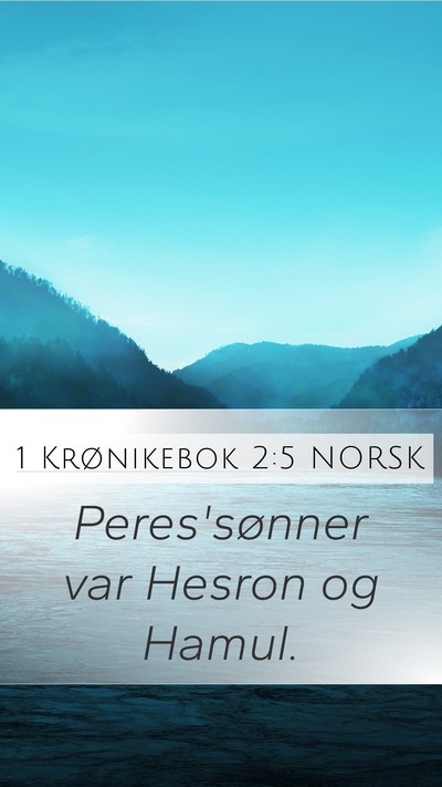 1 Krønikebok 2:5 NORSK Bible Verse Image