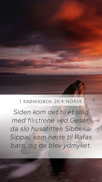 1 Krønikebok 20:4 NORSK Bible Verse Image
