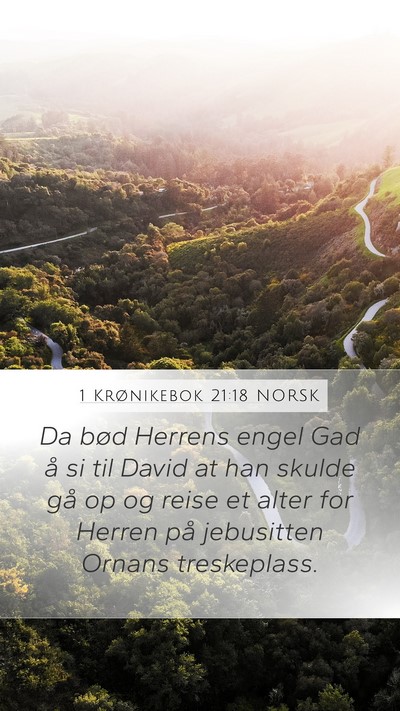 1 Krønikebok 21:18 NORSK Bible Verse Image