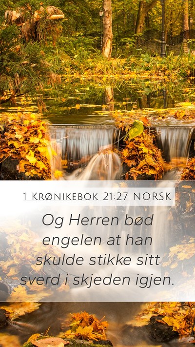 1 Krønikebok 21:27 NORSK Bible Verse Image