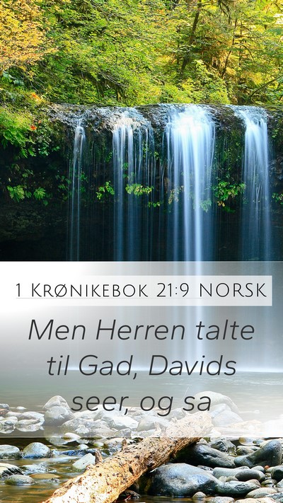 1 Krønikebok 21:9 NORSK Bible Verse Image
