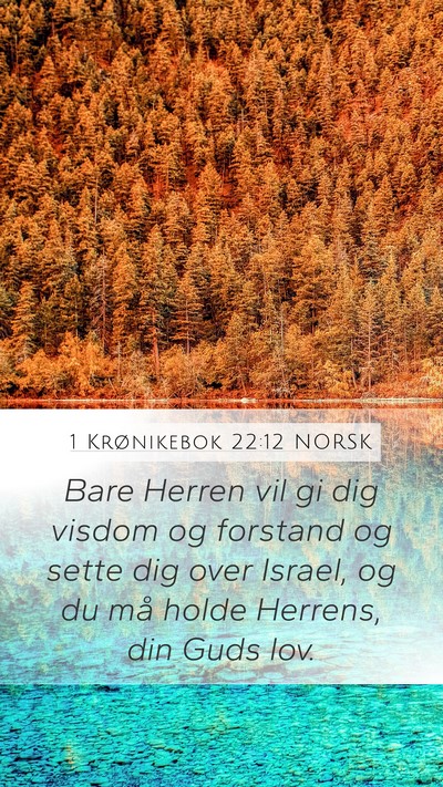 1 Krønikebok 22:12 NORSK Bible Verse Image