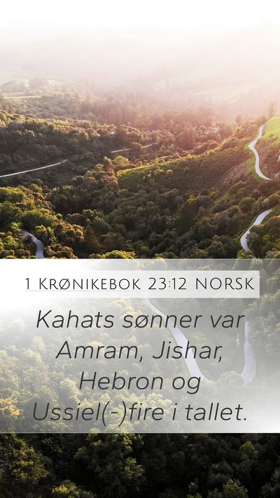 1 Krønikebok 23:12 NORSK Bible Verse Image