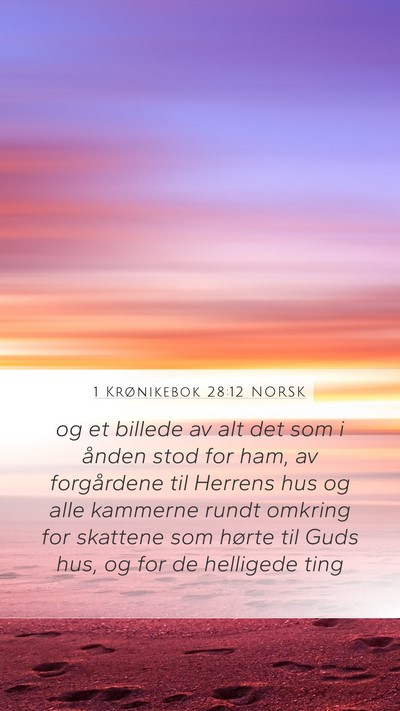 1 Krønikebok 28:12 NORSK Bible Verse Image