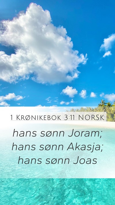 1 Krønikebok 3:11 NORSK Bible Verse Image