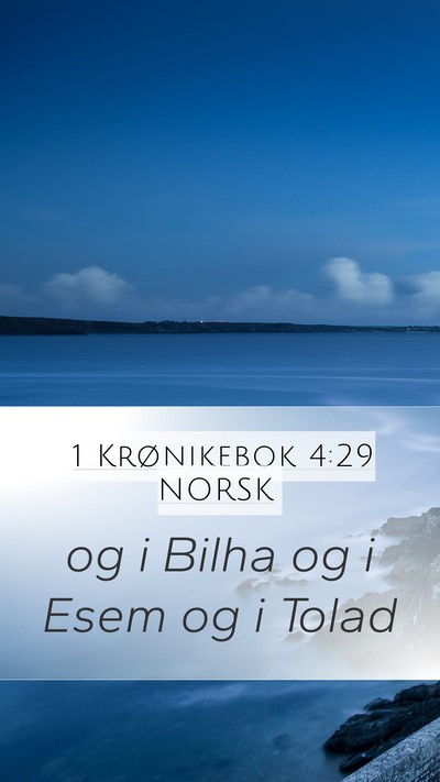 1 Krønikebok 4:29 NORSK Bible Verse Image