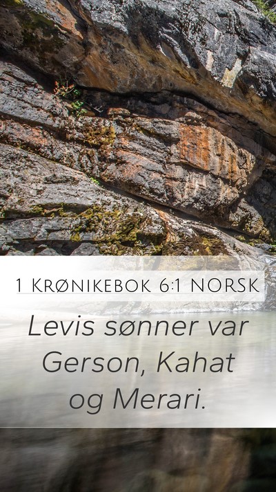 1 Krønikebok 6:1 NORSK Bible Verse Image