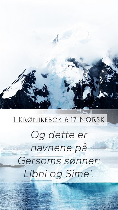 1 Krønikebok 6:17 NORSK Bible Verse Image