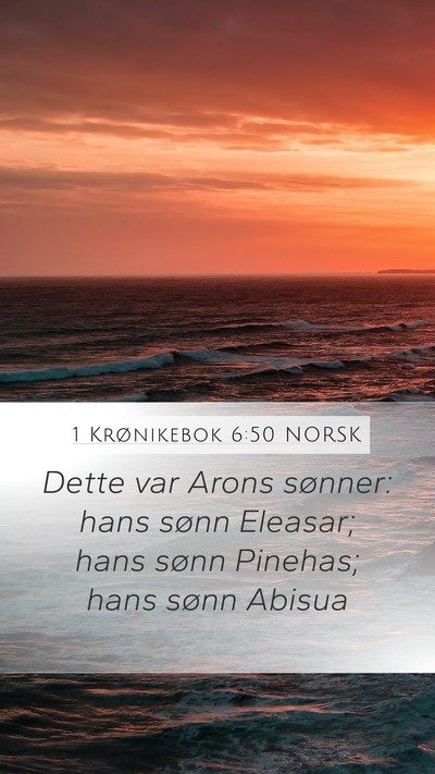 1 Krønikebok 6:50 NORSK Bible Verse Image