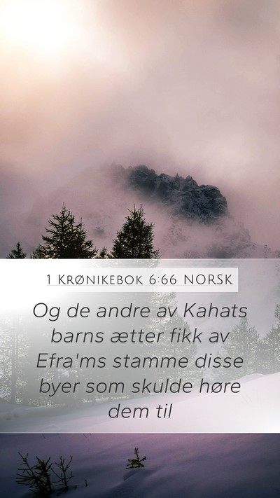1 Krønikebok 6:66 NORSK Bible Verse Image