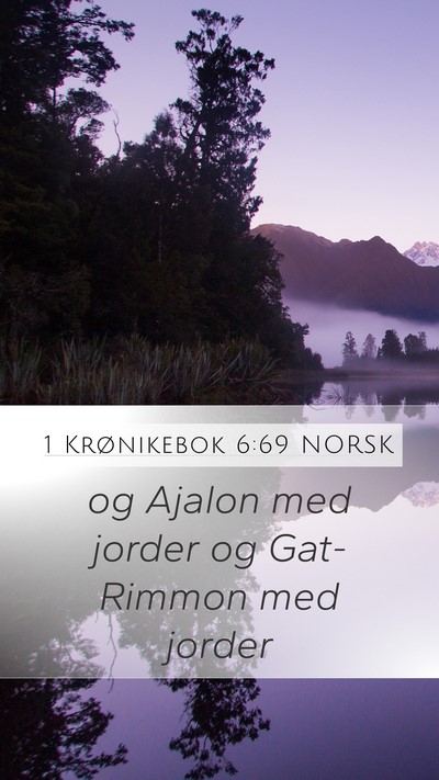 1 Krønikebok 6:69 NORSK Bible Verse Image
