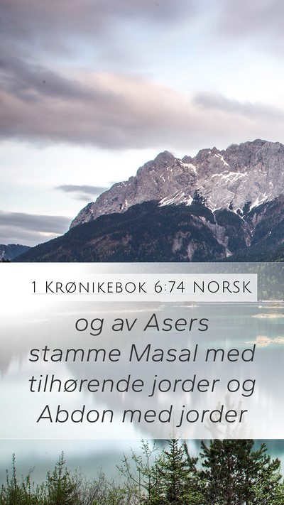 1 Krønikebok 6:74 NORSK Bible Verse Image