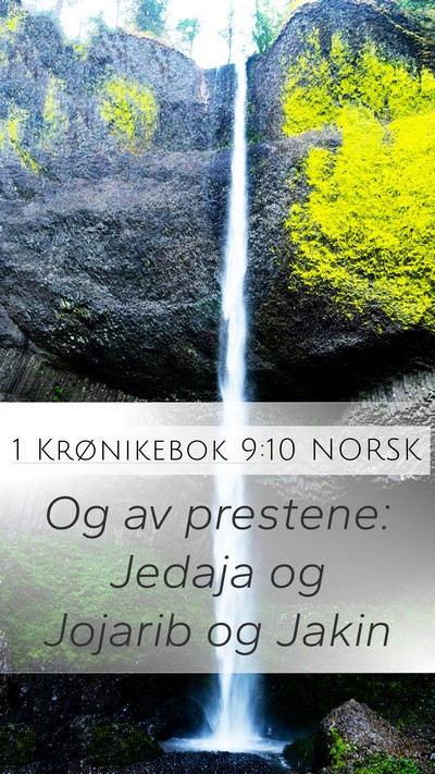 1 Krønikebok 9:10 NORSK Bible Verse Image