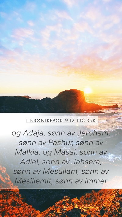 1 Krønikebok 9:12 NORSK Bible Verse Image