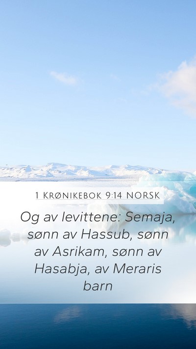 1 Krønikebok 9:14 NORSK Bible Verse Image