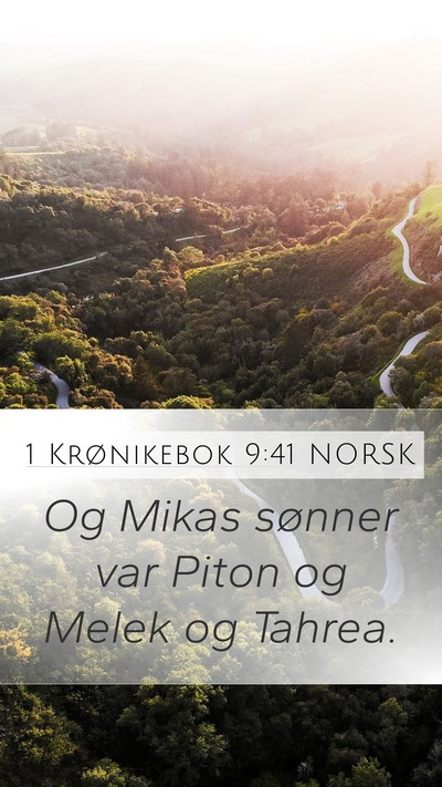 1 Krønikebok 9:41 NORSK Bible Verse Image