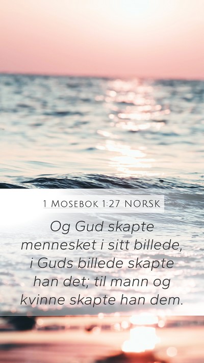 1 Mosebok 1:27 NORSK Bible Verse Image