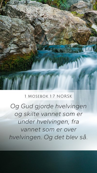 1 Mosebok 1:7 NORSK Bible Verse Image