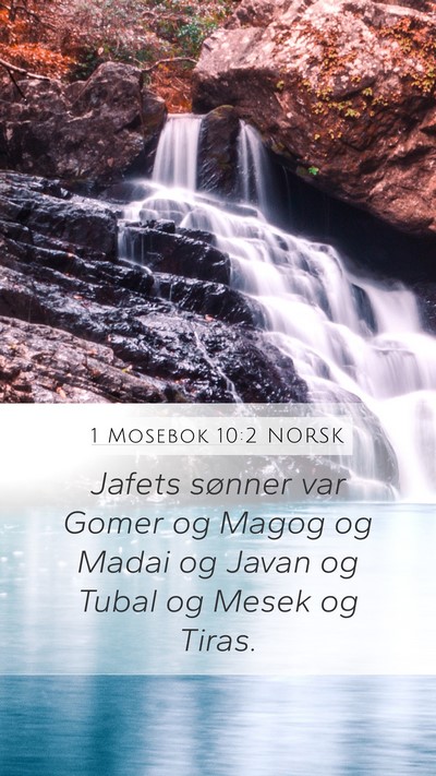 1 Mosebok 10:2 NORSK Bible Verse Image