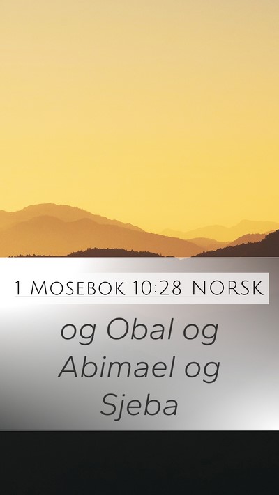 1 Mosebok 10:28 NORSK Bible Verse Image