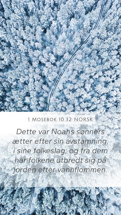 1 Mosebok 10:32 NORSK Bible Verse Image