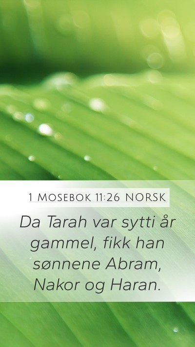 1 Mosebok 11:26 NORSK Bible Verse Image