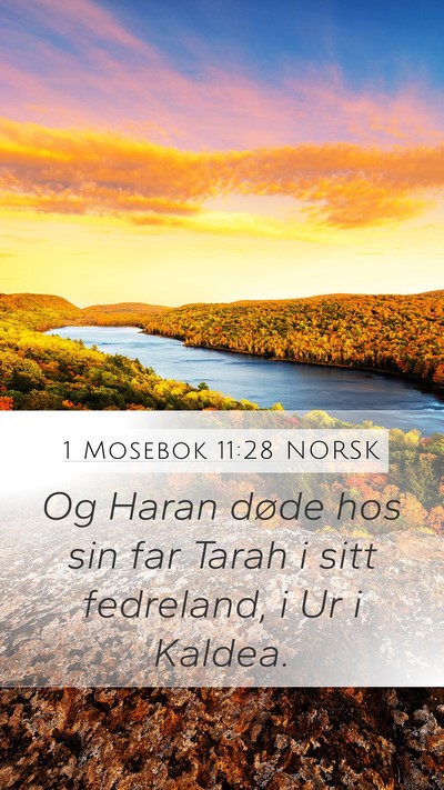 1 Mosebok 11:28 NORSK Bible Verse Image