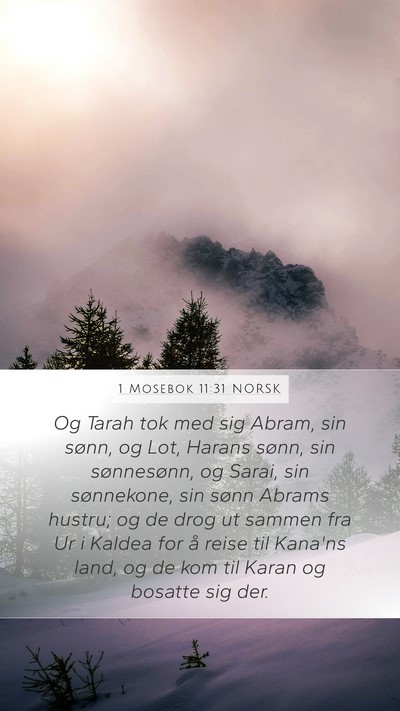 1 Mosebok 11:31 NORSK Bible Verse Image