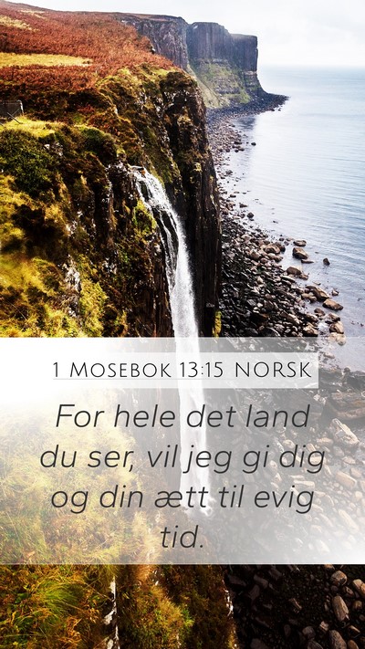 1 Mosebok 13:15 NORSK Bible Verse Image
