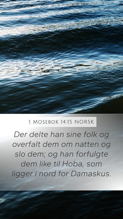 1 Mosebok 14:15 NORSK Bible Verse Image