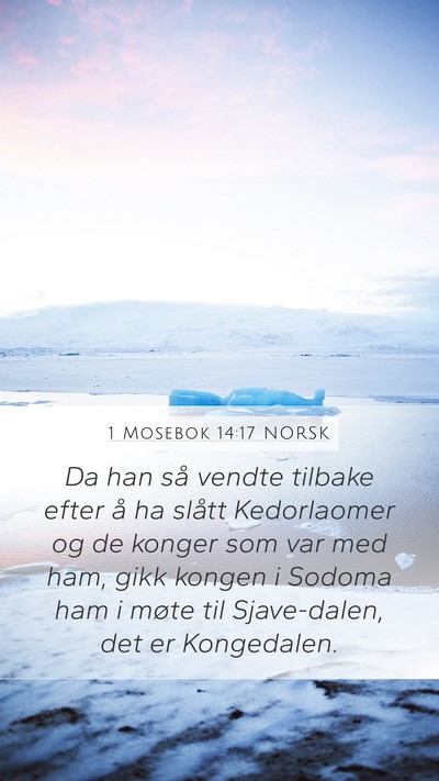 1 Mosebok 14:17 NORSK Bible Verse Image