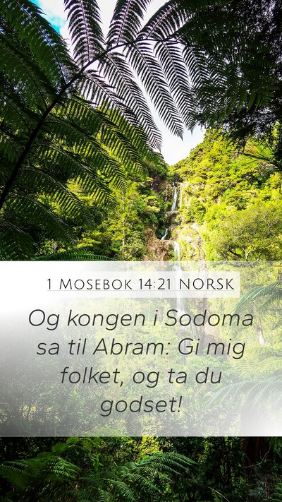 1 Mosebok 14:21 NORSK Bible Verse Image