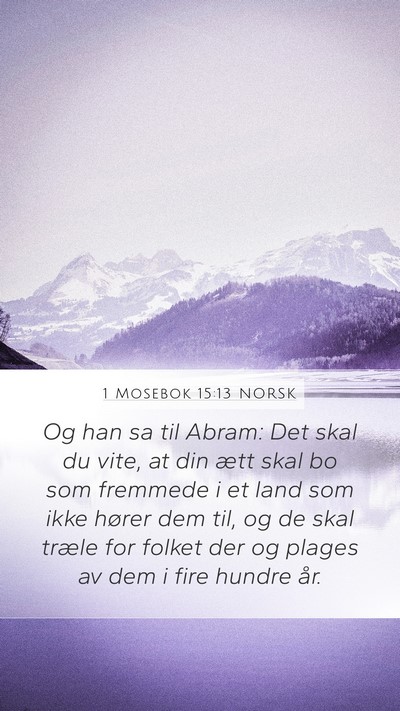 1 Mosebok 15:13 NORSK Bible Verse Image