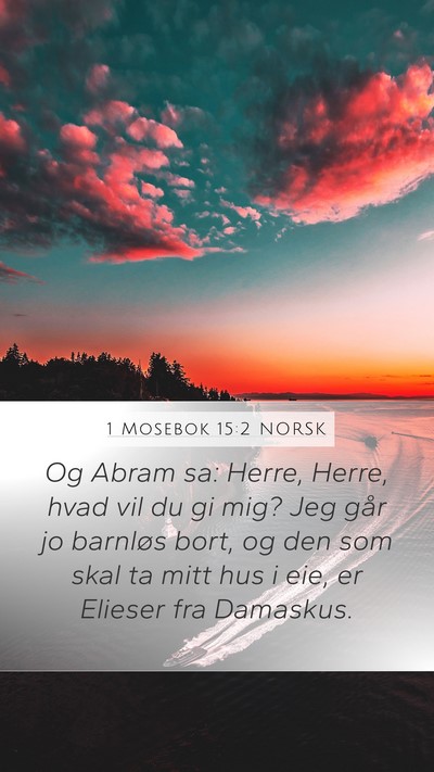 1 Mosebok 15:2 NORSK Bible Verse Image