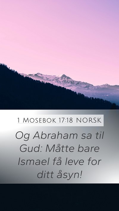 1 Mosebok 17:18 NORSK Bible Verse Image