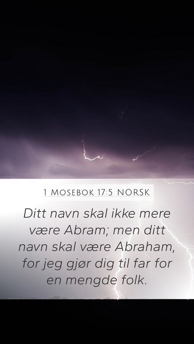 1 Mosebok 17:5 NORSK Bible Verse Image