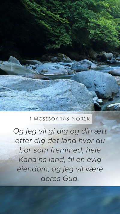 1 Mosebok 17:8 NORSK Bible Verse Image