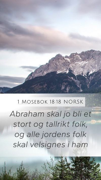 1 Mosebok 18:18 NORSK Bible Verse Image