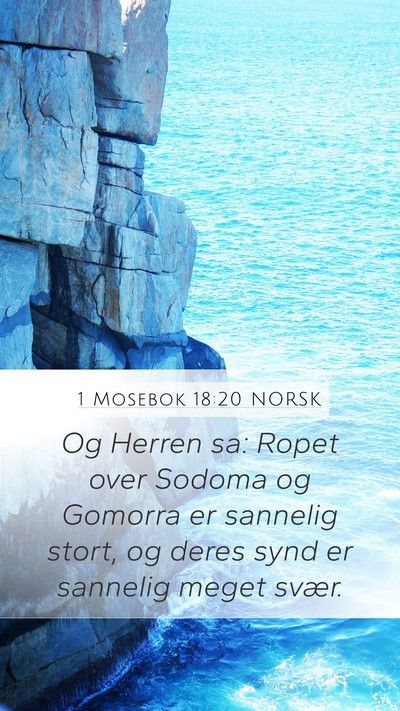 1 Mosebok 18:20 NORSK Bible Verse Image