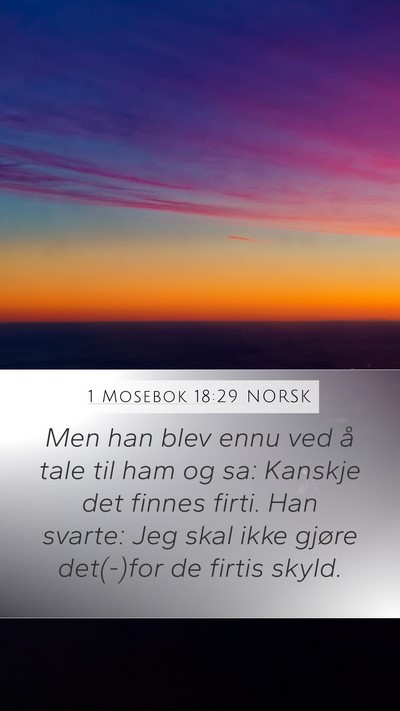 1 Mosebok 18:29 NORSK Bible Verse Image