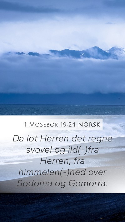 1 Mosebok 19:24 NORSK Bible Verse Image