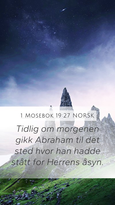 1 Mosebok 19:27 NORSK Bible Verse Image