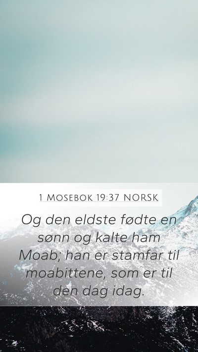 1 Mosebok 19:37 NORSK Bible Verse Image