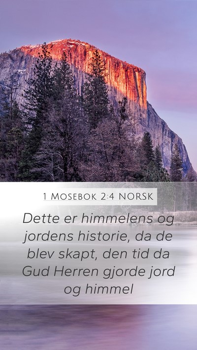1 Mosebok 2:4 NORSK Bible Verse Image