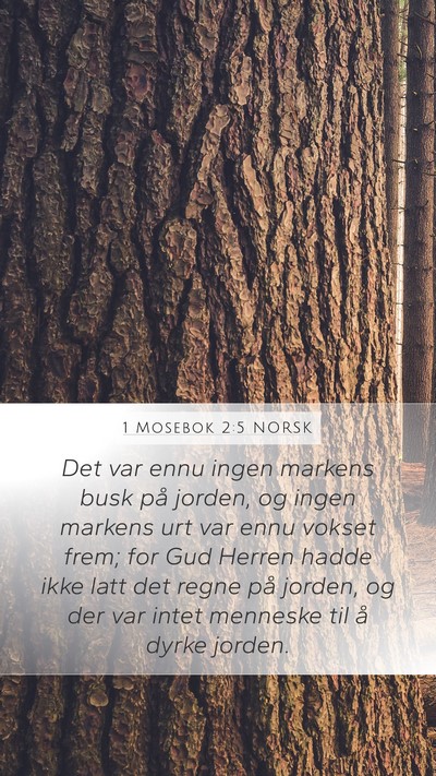 1 Mosebok 2:5 NORSK Bible Verse Image