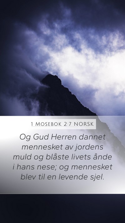 1 Mosebok 2:7 NORSK Bible Verse Image