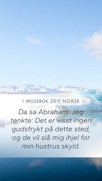 1 Mosebok 20:11 NORSK Bible Verse Image