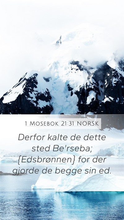 1 Mosebok 21:31 NORSK Bible Verse Image