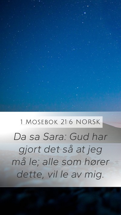 1 Mosebok 21:6 NORSK Bible Verse Image