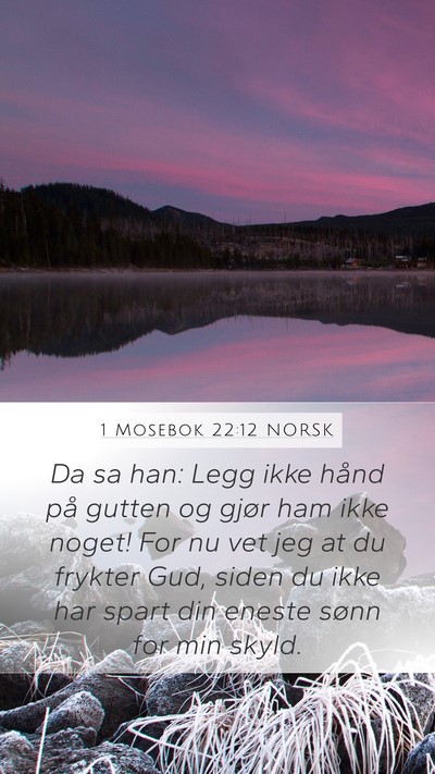 1 Mosebok 22:12 NORSK Bible Verse Image